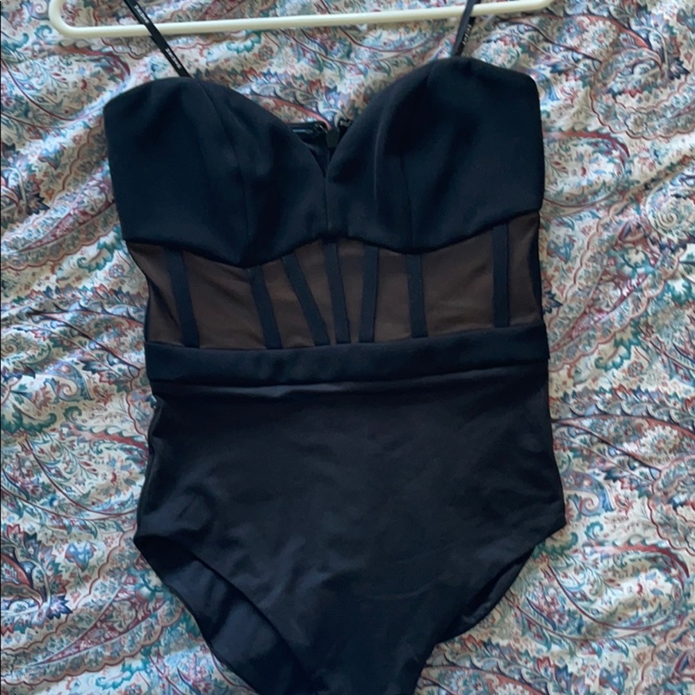 Sheike black bodice/bodysuit size 6 - Picture 1 of 4